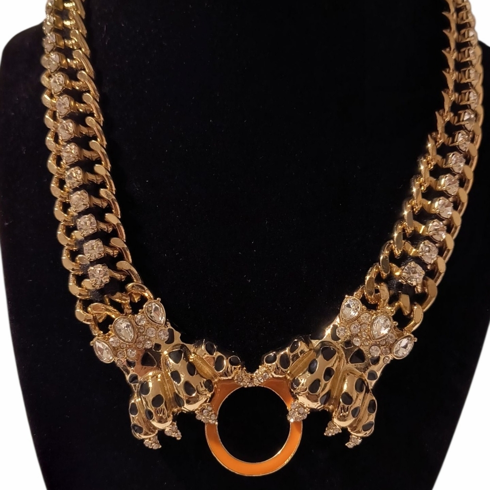Betsey Johnson Leopard Paws Necklace - Picture 2 of 5